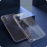 Блестящ Калъф за Samsung A55, Tech-Protect FlexAir Glitter Case, Прозрачен (4)