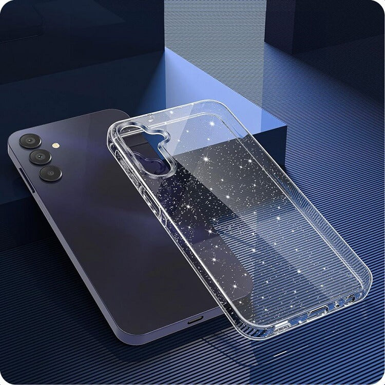 Блестящ Калъф за Samsung A35, Tech-Protect FlexAir Glitter Case, Прозрачен (4)