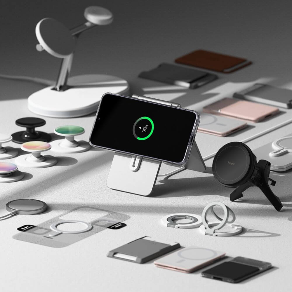 Magsafe Калъф за Samsung S24, Ringke Fusion Matte Case, Прозрачен (5)