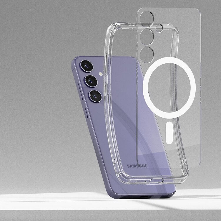 Magsafe Калъф за Samsung S24, Ringke Fusion Matte Case, Прозрачен (9)
