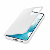 Оригинален Активен Калъф за Samsung S22 Plus Clear View Cover Book Case EF-ZS906CWEGEE, Бял (2)