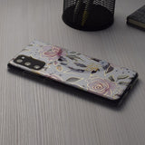 Дамски Калъф за Samsung A55, GKK Elegant Flower Case, Бял (3)