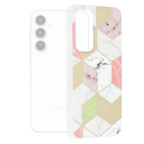 Дамски Калъф за Samsung A35, GKK Elegant Marble Case, Златист