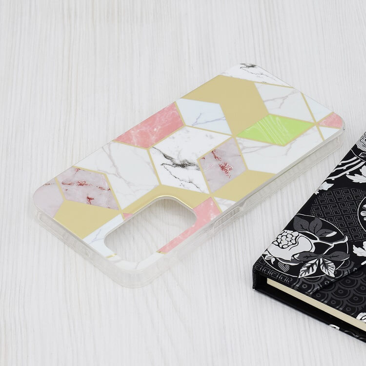 Дамски Калъф за Samsung A25, GKK Elegant Marble Case, Златист (4)