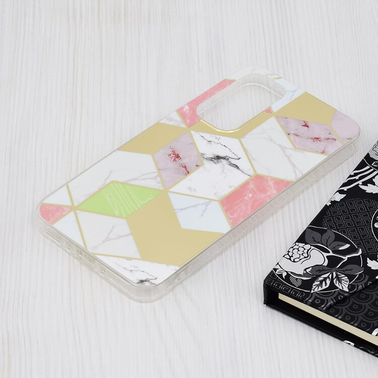 Дамски Калъф за Samsung A35, GKK Elegant Marble Case, Златист (3)