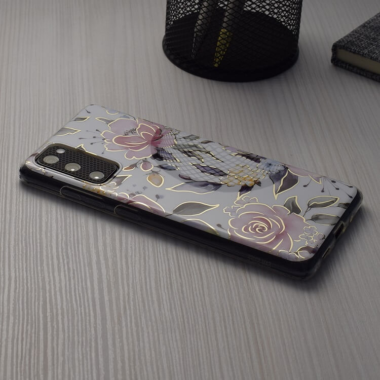 Дамски Калъф за Samsung A25, GKK Elegant Flower Case, Бял (3)