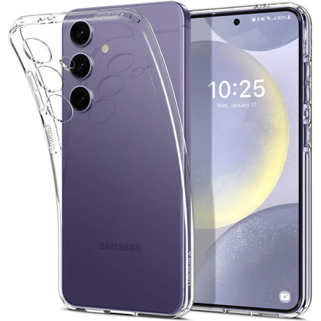 Силиконов Калъф за Samsung S24 Plus, Spigen Liquid Crystal Case, Прозрачен