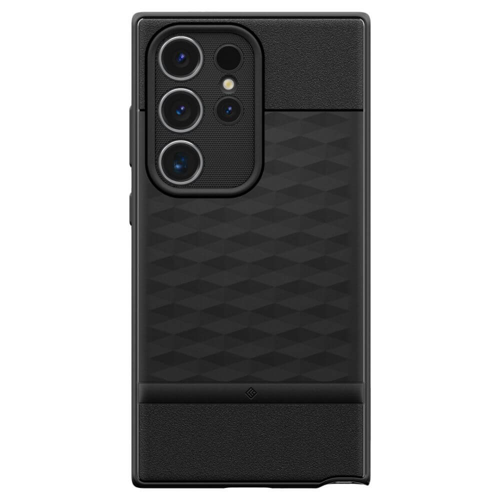 Противоударен Калъф за Samsung S24 Ultra, Spigen Caseology Parallax, Черен (2)