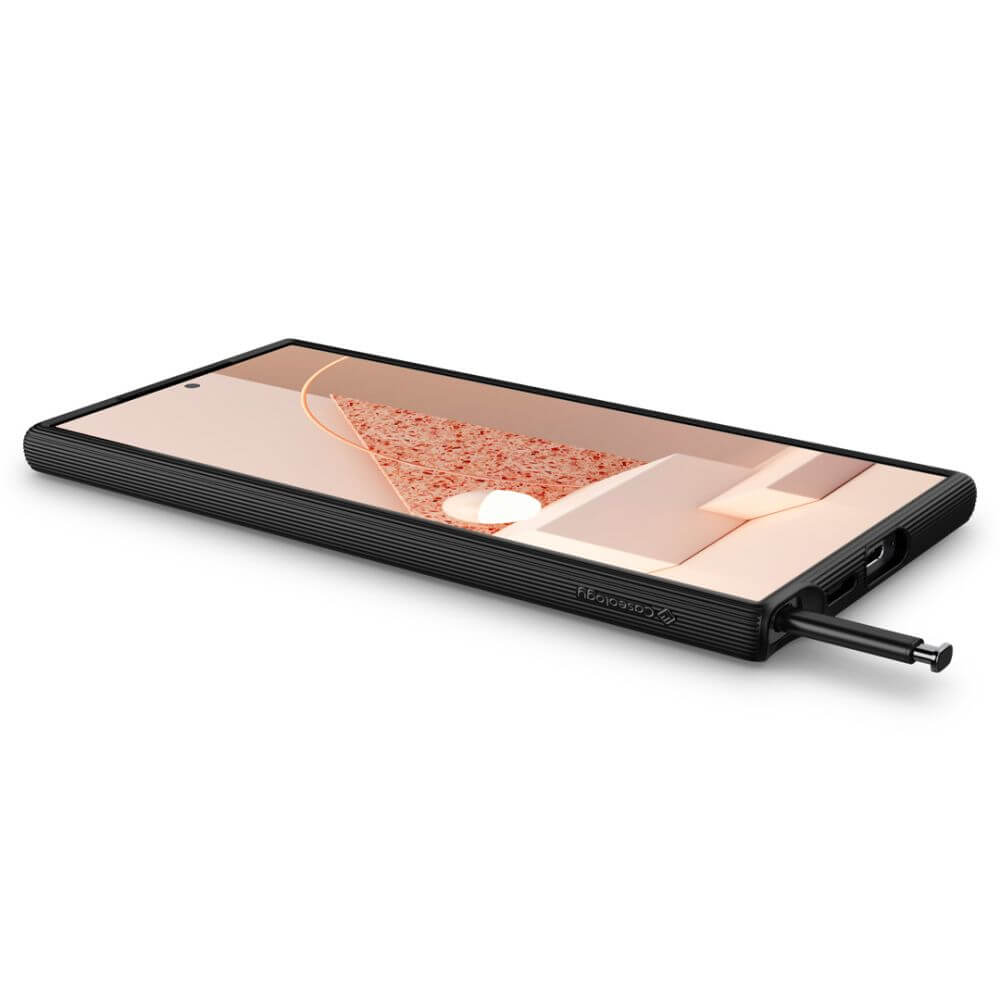 Противоударен Калъф за Samsung S24 Ultra, Spigen Caseology Parallax, Черен (5)