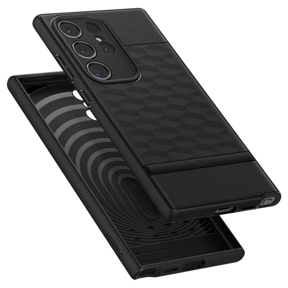 Противоударен Калъф за Samsung S24 Ultra, Spigen Caseology Parallax, Черен (4)