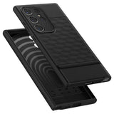 Противоударен Калъф за Samsung S24 Ultra, Spigen Caseology Parallax, Черен (4)