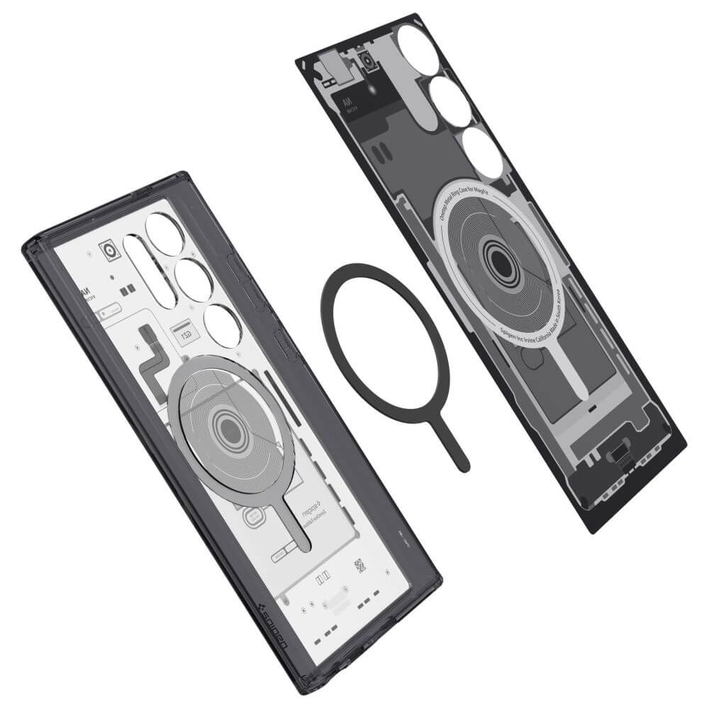 Magsafe Калъф за Samsung S24 Ultra, Spigen Zero One Ultra Hybrid Case, Черен (7)