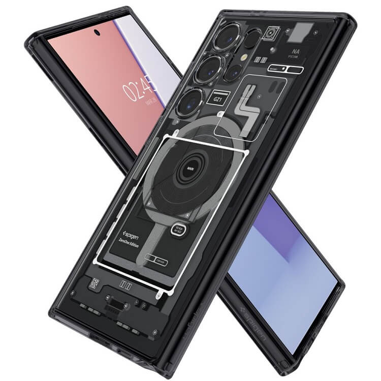 Magsafe Калъф за Samsung S24 Ultra, Spigen Zero One Ultra Hybrid Case, Черен (6)