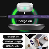 Противоударен Силиконов Калъф за Samsung S24 Ultra, Spigen Liquid Air Case, Тъмно Лилав (10)
