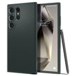 Противоударен Силиконов Калъф за Samsung S24 Ultra, Spigen Liquid Air Case, Зелен