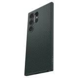 Противоударен Силиконов Калъф за Samsung S24 Ultra, Spigen Liquid Air Case, Зелен (4)