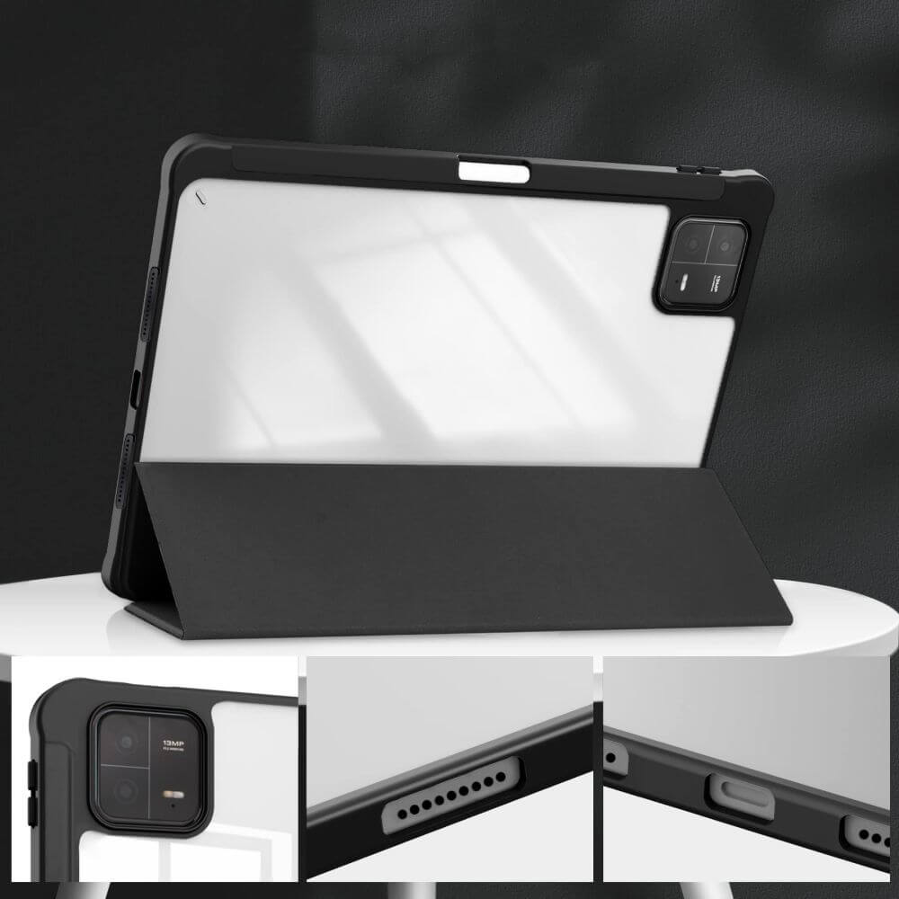 Калъф за Xiaomi Pad 6 Max 14, Tech-Protect Trifold Slim Hybrid Case, Черен (4)