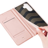 Кожен Калъф за Samsung A35, Dux Ducis Skin Pro Book Case, Розов (6)