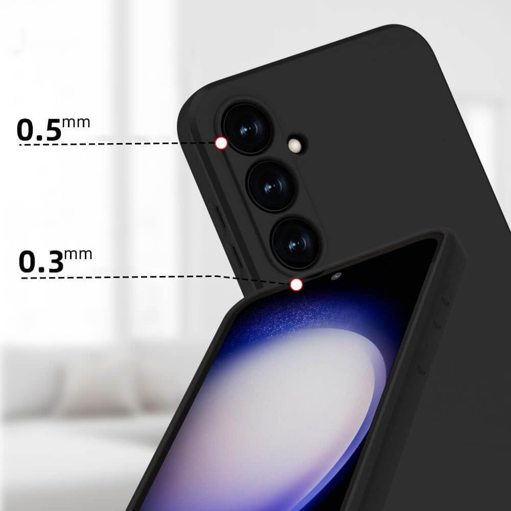 Силиконов Калъф за Samsung A25, Tech-Protect Icon Soft Case, Черен (4)
