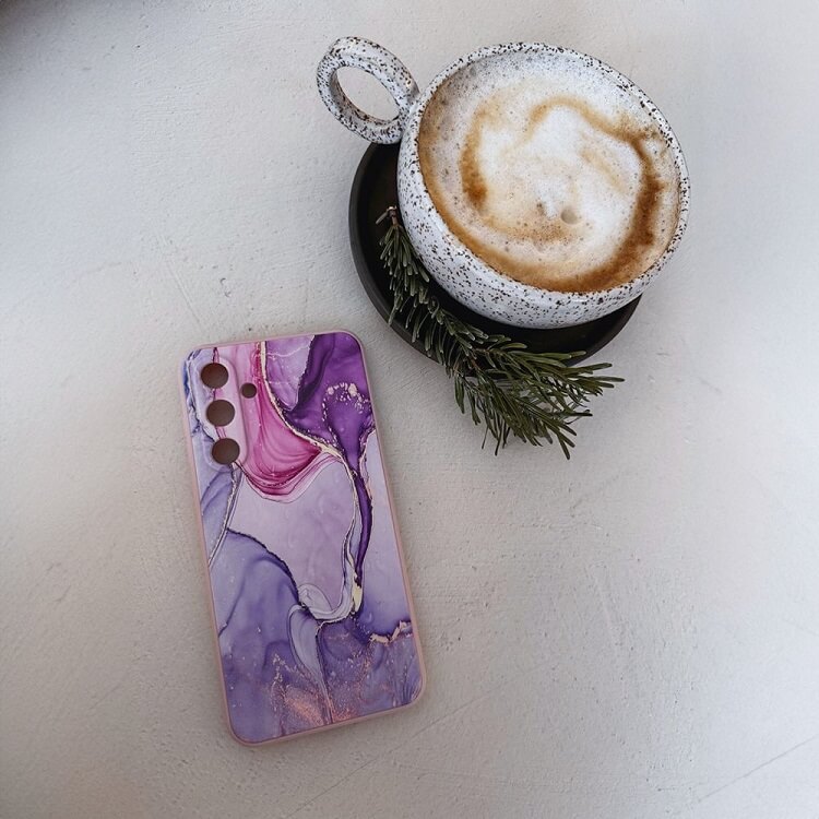 Силиконов Калъф за Samsung A15, Tech-Protect Printing Marble2 Case, Цветен (2)