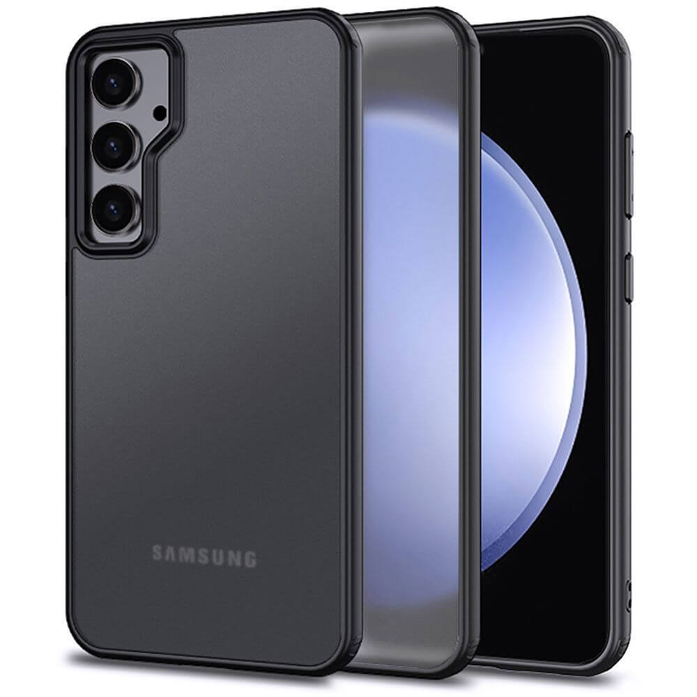 Матов Калъф за Samsung A15, Tech-Protect MagMat Hybrid Case, Черен