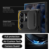 Калъф с Камерен Предпазител за Samsung S24 Ultra, Spigen Optik Armor Case, Черен (8)