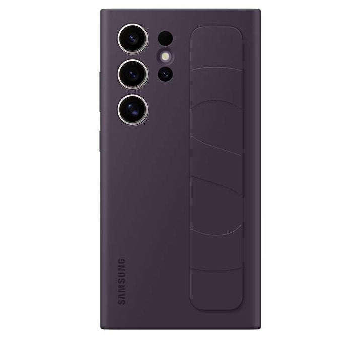 Оригинален Калъф с Държач за Samsung S24 Ultra, Standing Grip Case EF-GS928CEEGWW, Тъмно Лилав (2)