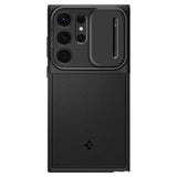 Калъф с Камерен Предпазител за Samsung S24 Ultra, Spigen Optik Armor Case, Черен