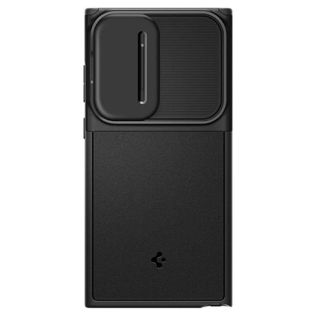 Калъф с Камерен Предпазител за Samsung S24 Ultra, Spigen Optik Armor Case, Черен (3)