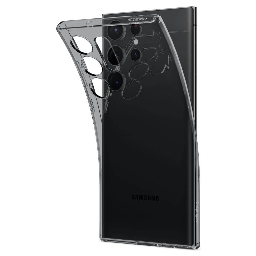 Силиконов Калъф за Samsung S24 Ultra, Spigen Liquid Space Crystal Case, Черен