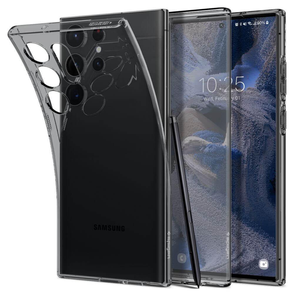 Силиконов Калъф за Samsung S24 Ultra, Spigen Liquid Space Crystal Case, Черен (9)