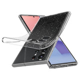 Блестящ Калъф за Samsung S24 Ultra, Spigen Liquid Crystal Glitter Quartz Case, Прозрачен (6)