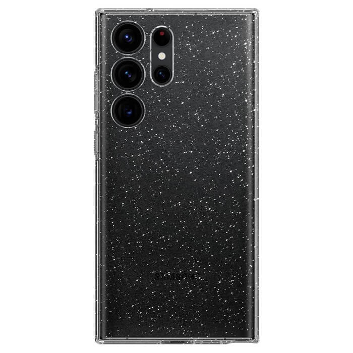 Блестящ Калъф за Samsung S24 Ultra, Spigen Liquid Crystal Glitter Quartz Case, Прозрачен (2)
