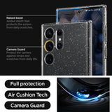 Блестящ Калъф за Samsung S24 Ultra, Spigen Liquid Crystal Glitter Quartz Case, Прозрачен (7)