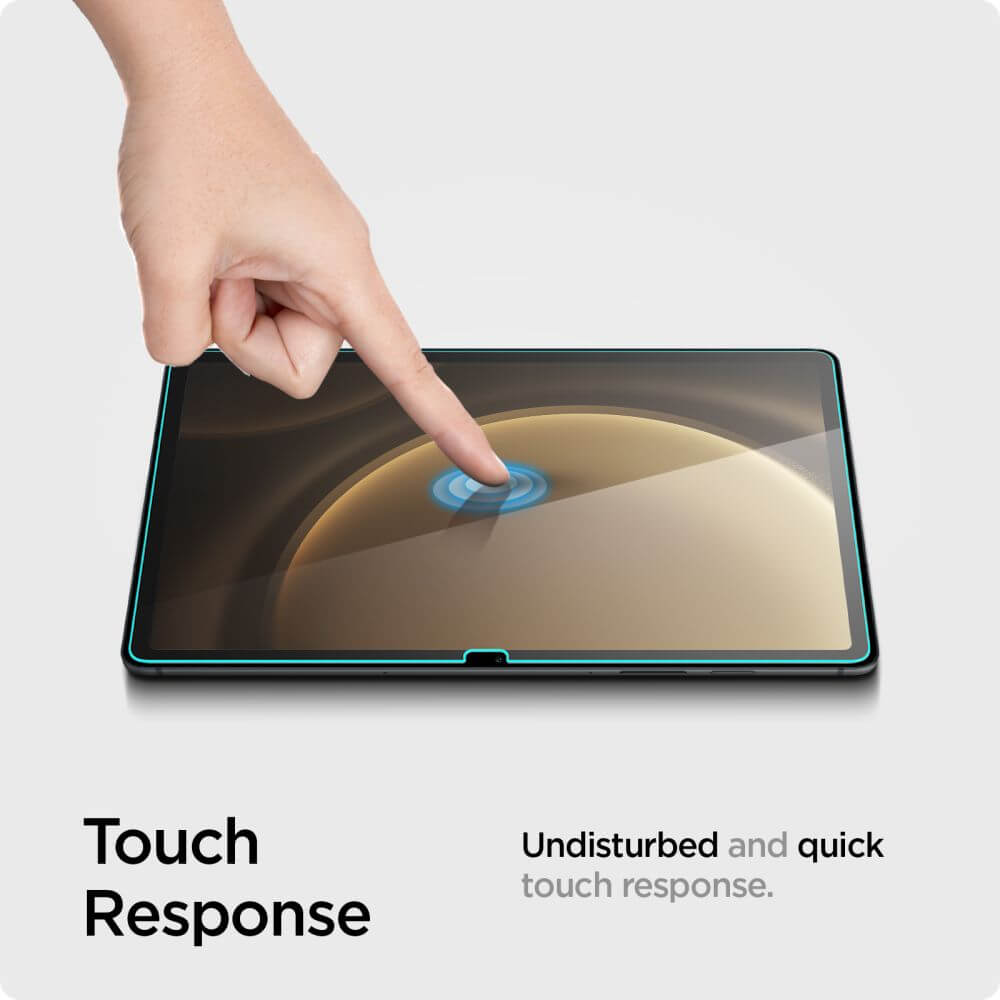Стъклен Протектор за Samsung Tab S10 Lite/ S10 FE/ S9 FE/ S8/ S7, Spigen Glas. Tr Slim, Прозрачен (6)
