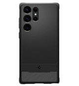 Противоударен Силиконов Калъф за Samsung S24 Ultra, Spigen Rugged Armor Case, Черен