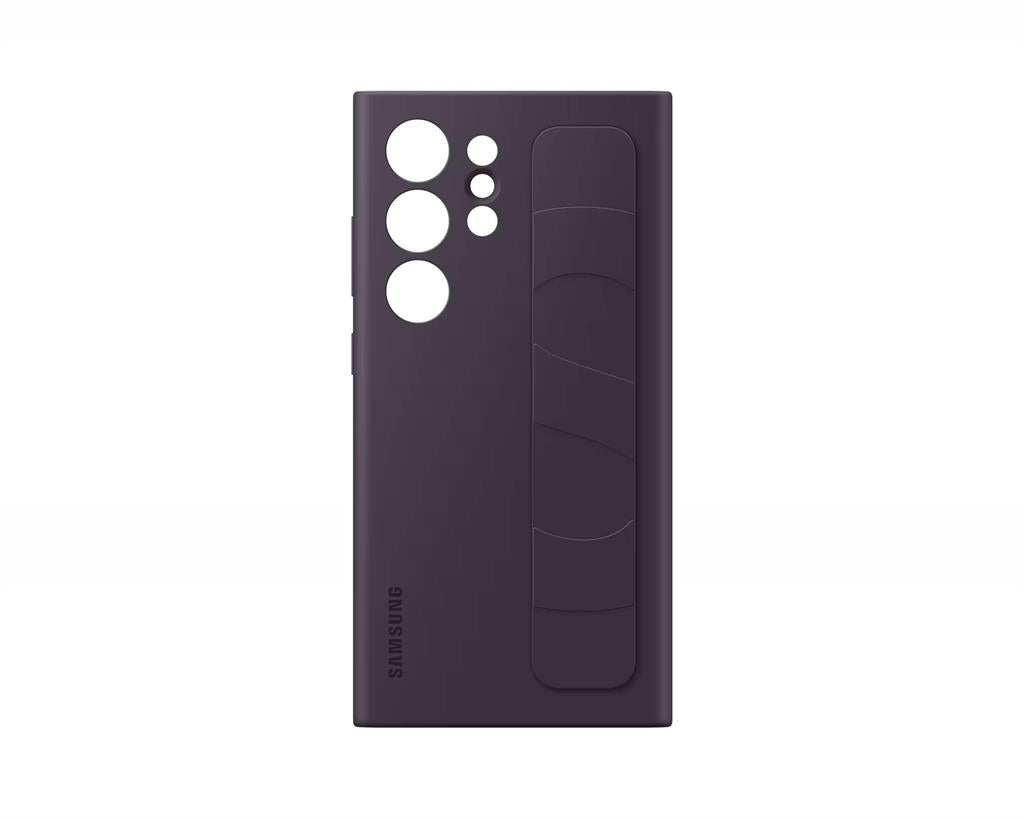 Оригинален Калъф с Държач за Samsung S24 Ultra, Standing Grip Case EF-GS928CEEGWW, Тъмно Лилав (5)