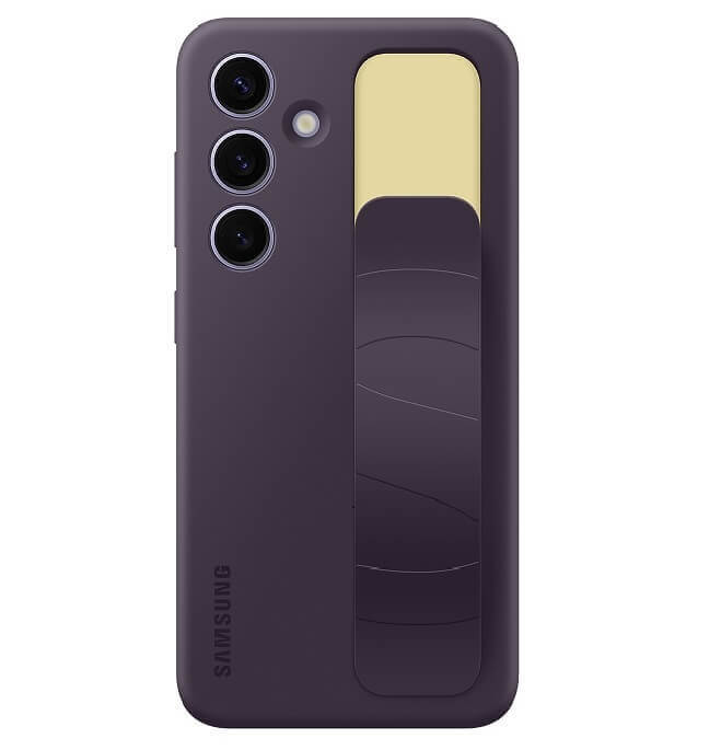 Оригинален Калъф с Държач за Samsung S24, Standing Grip Case EF-GS921CEEGWW, Тъмно Лилав
