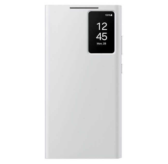 Оригинален Активен Калъф за Samsung S24 Ultra Smart View Wallet Book Case EF-ZS928CWEGWW, Бял