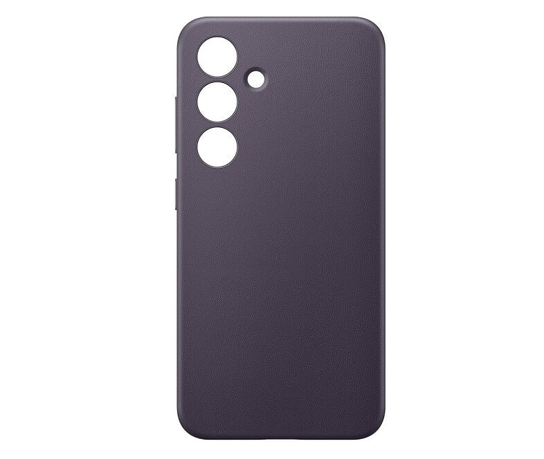 Оригинален Кожен Калъф за Samsung S24 Plus, Vegan Leather Cover Case GP-FPS926HCAVW, Тъмно Лилав (4)