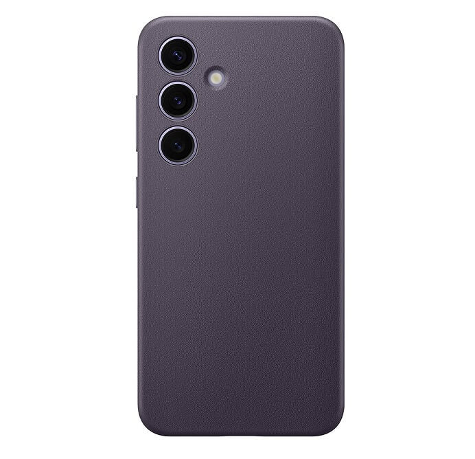 Оригинален Кожен Калъф за Samsung S24 Plus, Vegan Leather Cover Case GP-FPS926HCAVW, Тъмно Лилав