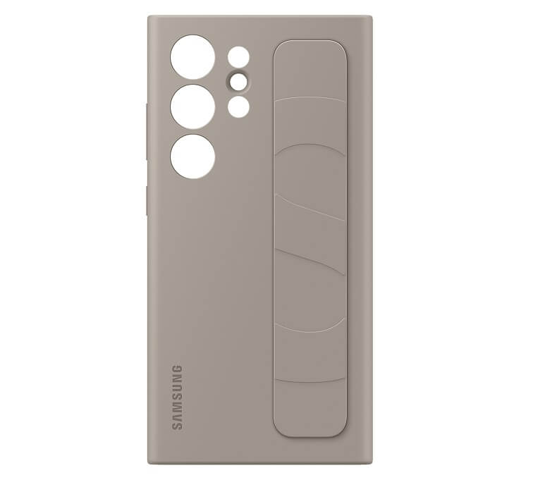 Оригинален Калъф с Държач за Samsung S24 Ultra, Standing Grip Case EF-GS928CUEGWW, Кафяв (5)