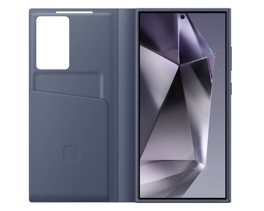 Оригинален Активен Калъф за Samsung S24 Ultra Smart View Wallet Book Case EF-ZS928CVEGWW, Лилав (3)