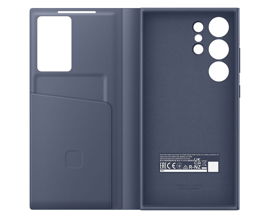 Оригинален Активен Калъф за Samsung S24 Ultra Smart View Wallet Book Case EF-ZS928CVEGWW, Лилав (5)