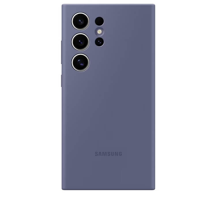 Оригинален Силиконов Калъф за Samsung S24 Ultra, Silicone Case EF-PS928TVEGWW, Лилав