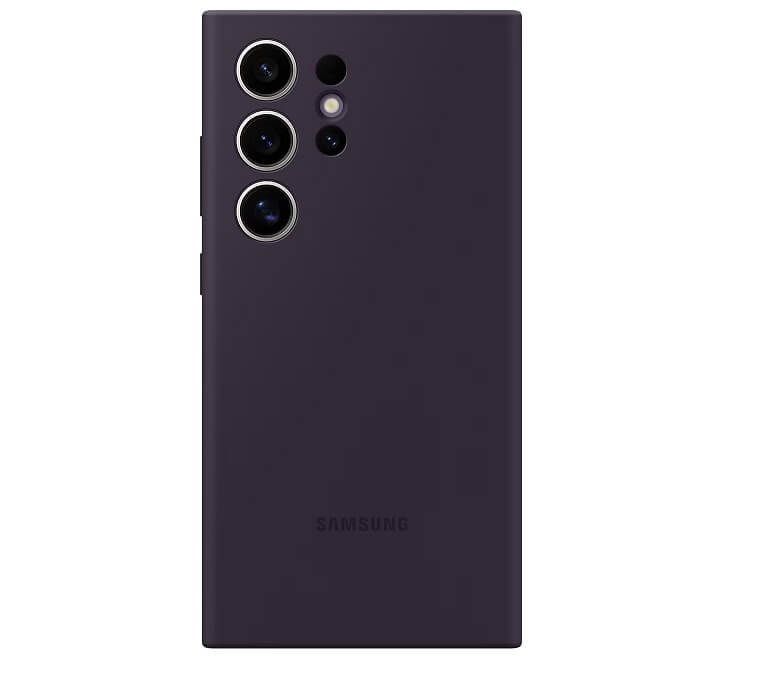 Оригинален Силиконов Калъф за Samsung S24 Ultra, Silicone Case EF-PS928TEEGWW, Тъмно Лилав