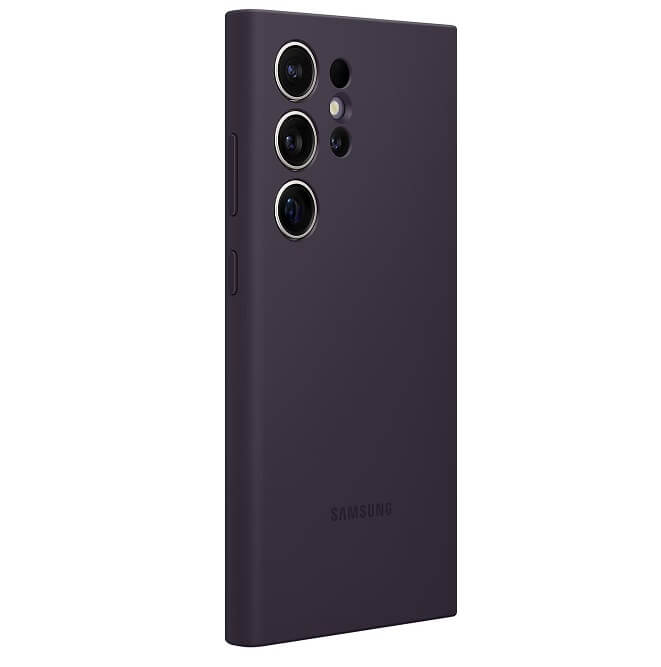 Оригинален Силиконов Калъф за Samsung S24 Ultra, Silicone Case EF-PS928TEEGWW, Тъмно Лилав (3)