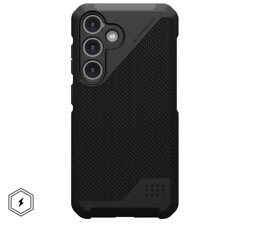 Magsafe Кевларен Калъф за Samsung S24, UAG Metropolis LT Case, Черен