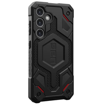 Magsafe Противоударен Калъф за Samsung S24, UAG Monarch Pro Kevlar Case, Черен (3)