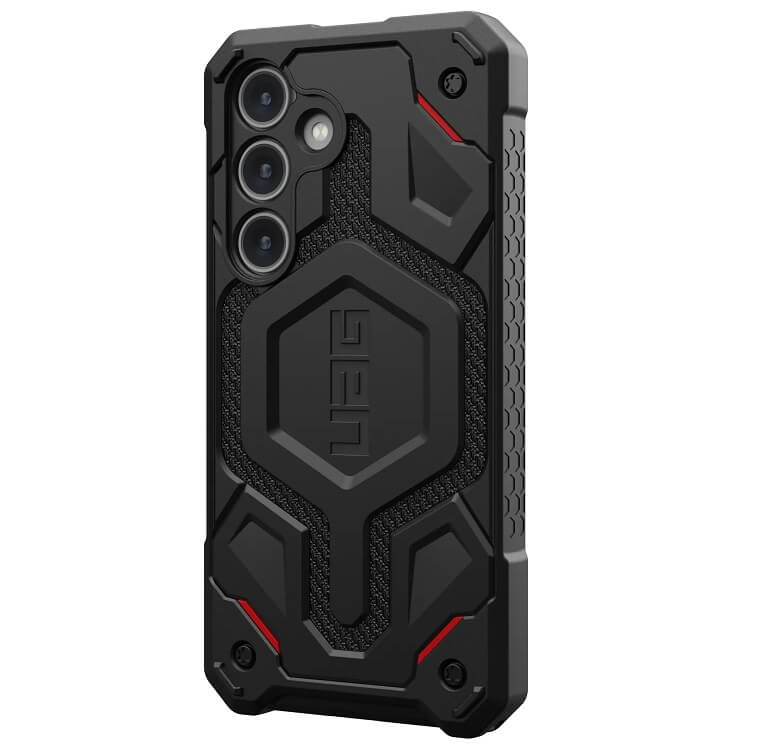 Magsafe Противоударен Калъф за Samsung S24, UAG Monarch Pro Kevlar Case, Черен (2)